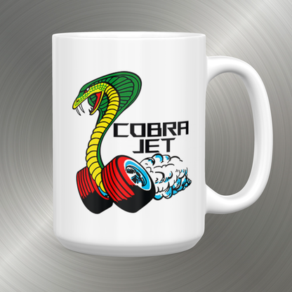 Ford Cobra Mustang Emblem and Logo Large 15 oz. Mug