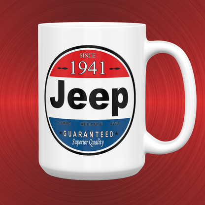 Jeep Since 1941 Sign Large 15 oz. Mug