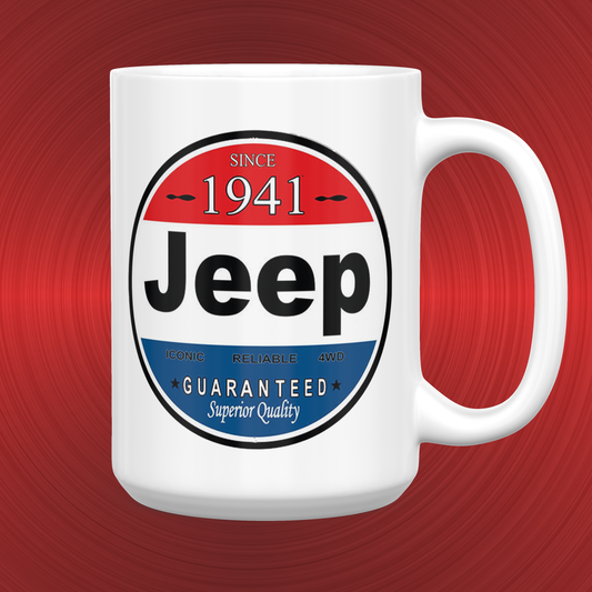 Jeep Since 1941 Sign Large 15 oz. Mug